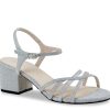 Clearance Touch Ups by Benjamin Walk Delilah Sandal Silver Metallic