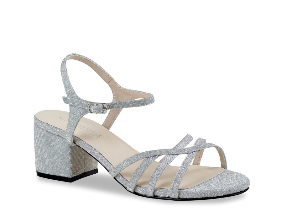 Clearance Touch Ups by Benjamin Walk Delilah Sandal Silver Metallic