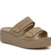 Online Crocs Brooklyn Low Wedge Sandal - Women'S Khaki