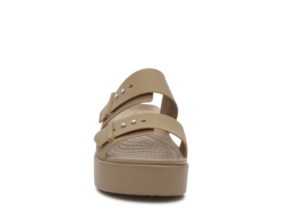 Online Crocs Brooklyn Low Wedge Sandal - Women'S Khaki