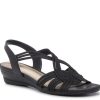 Best Impo Ravi Wedge Sandal Black