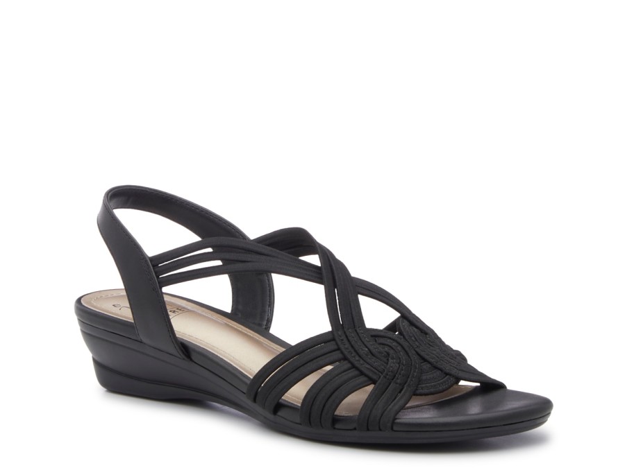 Best Impo Ravi Wedge Sandal Black