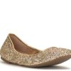 New Jessica Simpson Sandaze Ballet Flat Gold Metallic