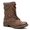 Clearance Rocket Dog Thunder Combat Bootie Dark Brown