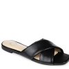 Online Journee Collection Carlotta Slide Sandal Black