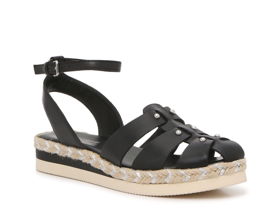 New Vince Camuto Broica Wedge Sandal Black