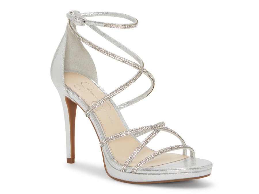 Wholesale Jessica Simpson Jaeya Dress Sandal Silver Metallic