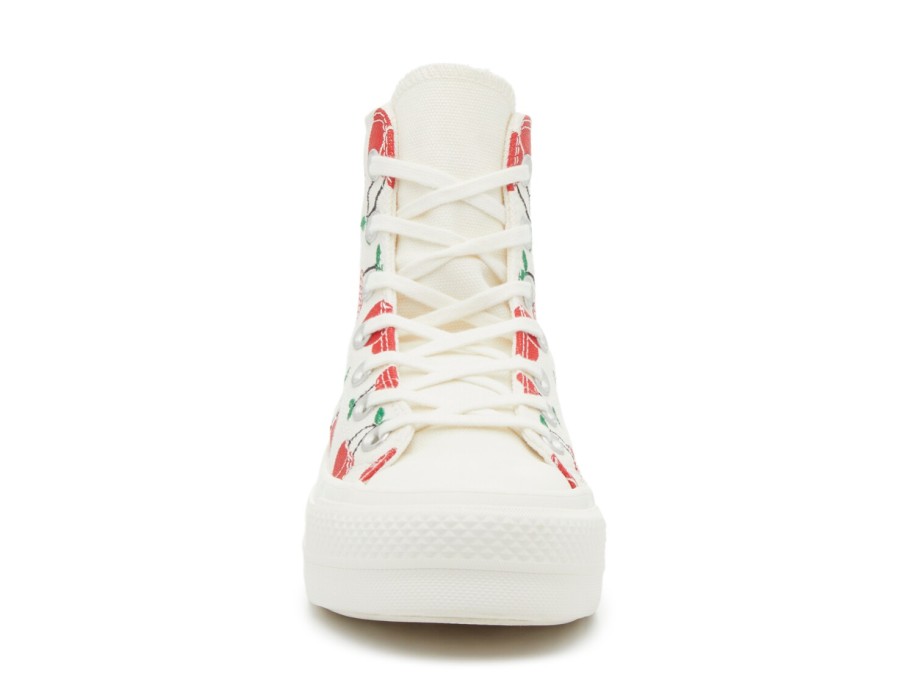 Wholesale Converse Chuck Taylor All Star High-Top Platform Sneaker - Women'S Egret Off White/Red/Green Cherry Print