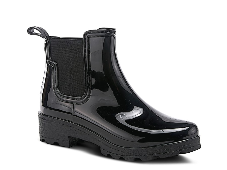 Wholesale Spring Step Smooth Jazz Rain Boot Black