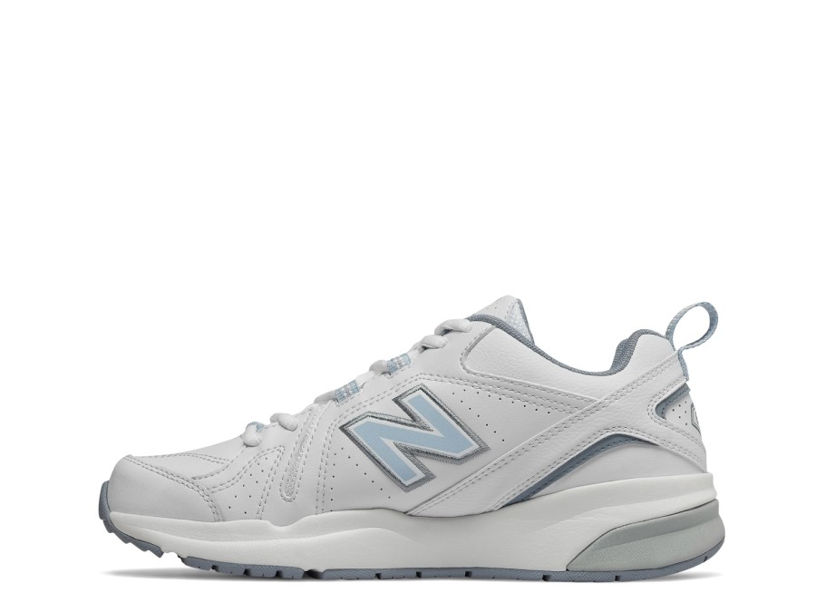 Online New Balance 608 V5 Training Shoe - Women'S White/Light Blue/Grey