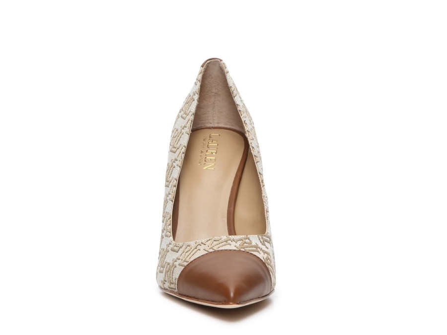 Best Lauren Ralph Lauren Lindella Pump Beige/Cognac