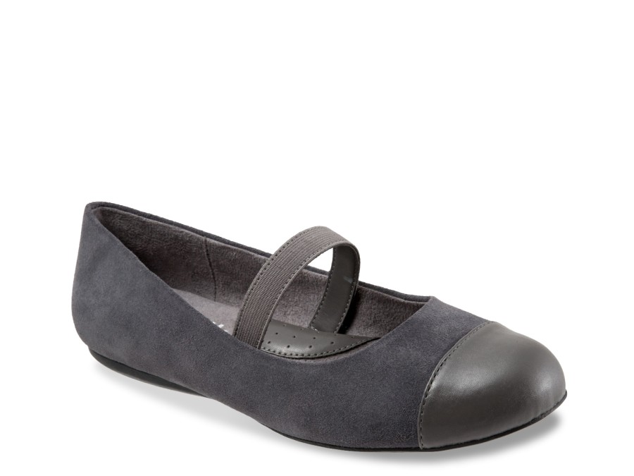 Online Softwalk Napa Ballet Flat Grey/Pewter