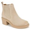 New Andre Assous Gemma Chelsea Bootie Sesame Taupe Suede