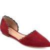 Wholesale Journee Collection Jezlin Flat Burgundy