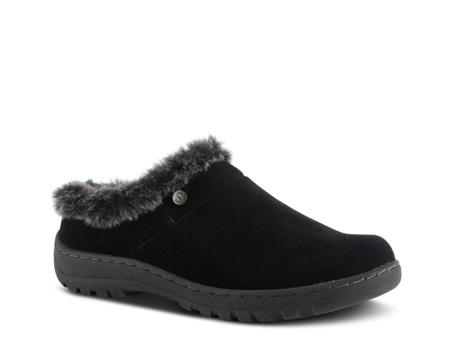 Clearance Spring Step Thumper Clog Black