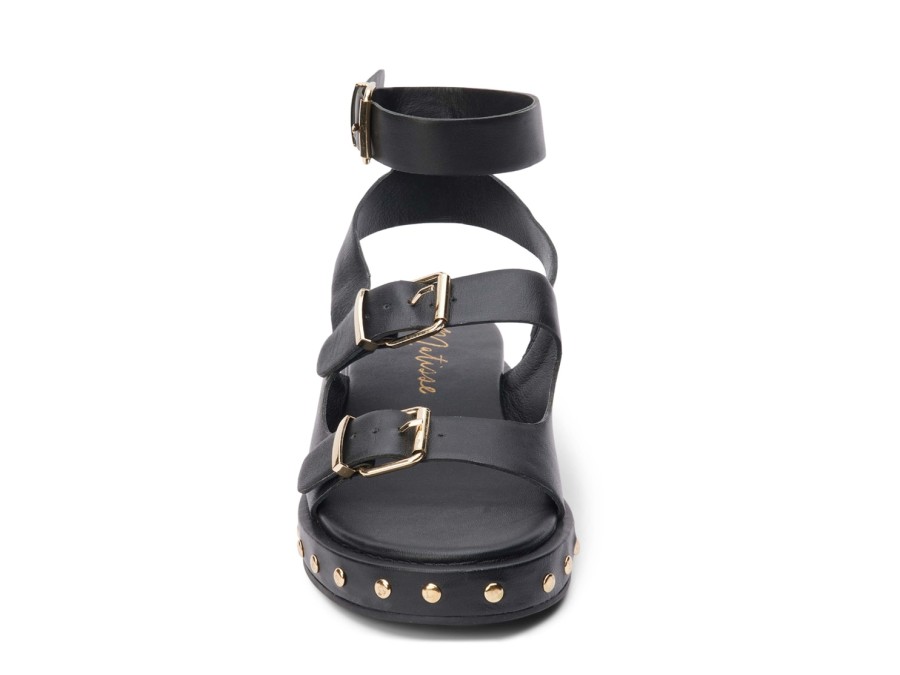 Hot Matisse Nina Wedge Sandal Black Leather