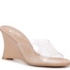 Wholesale Mix No. 6 Maryiette Wedge Sandal Clear/Beige