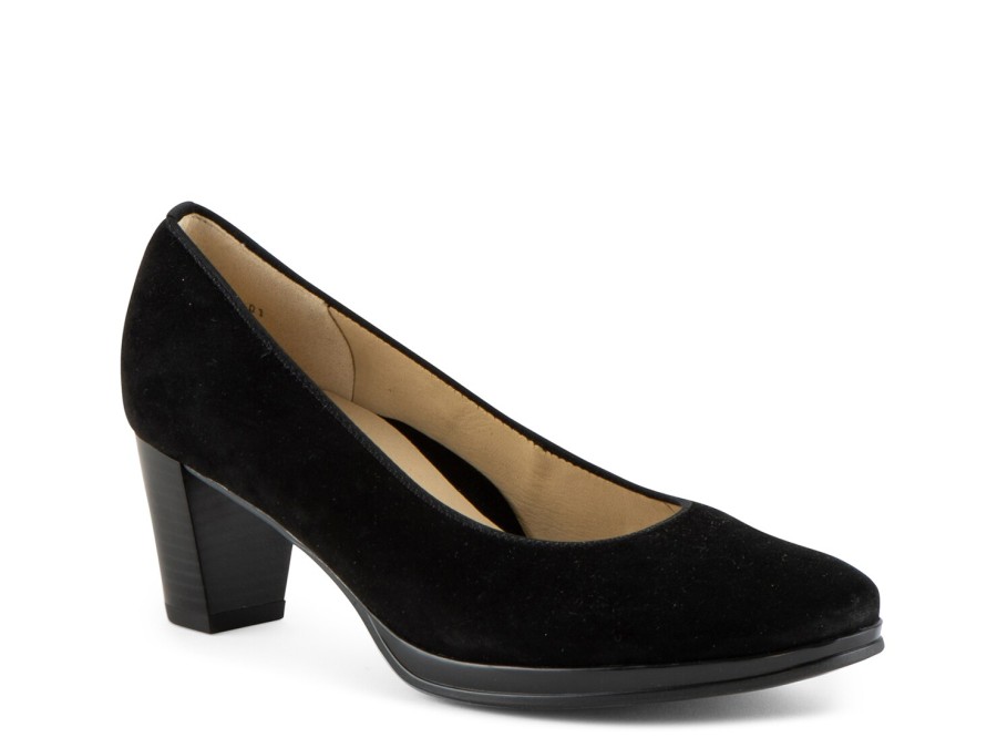 Clearance Ara Ophelia Pump Black Suede