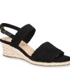 Clearance Bella Vita Mariella Espadrille Wedge Sandal Black