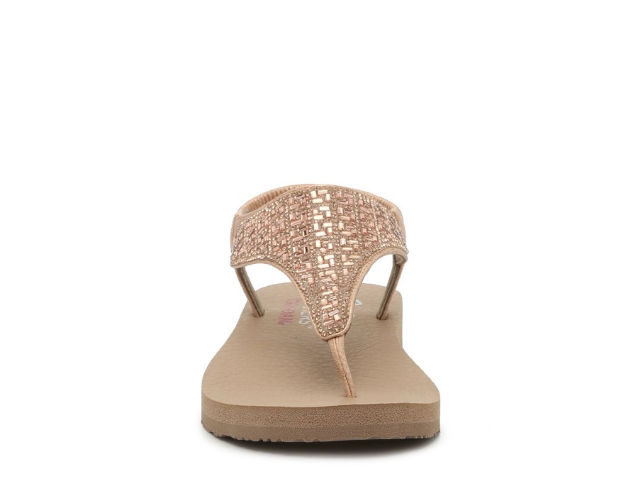 Clearance Skechers Meditation - Sweet Rock Sandal Rose Gold