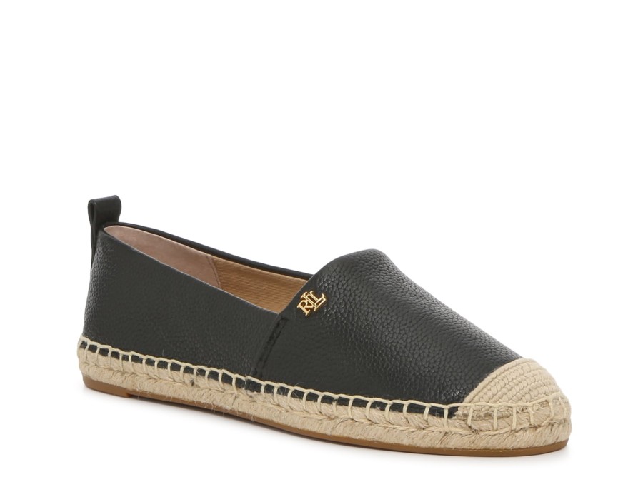 New Lauren Ralph Lauren Cameryn Esapdrille Slip-On Black