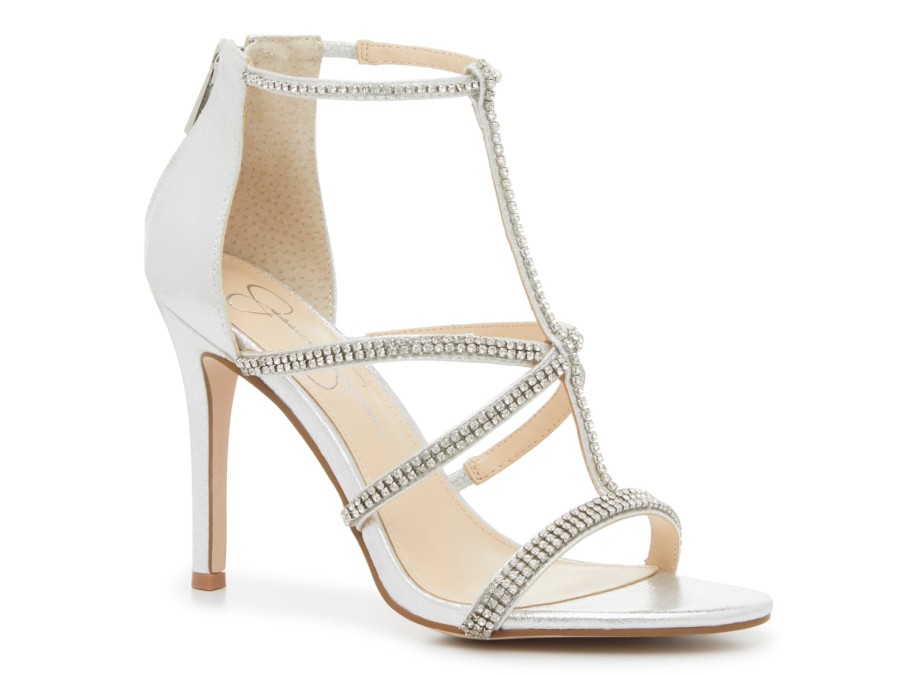 Clearance Jessica Simpson Sidra Sandal Silver Metallic