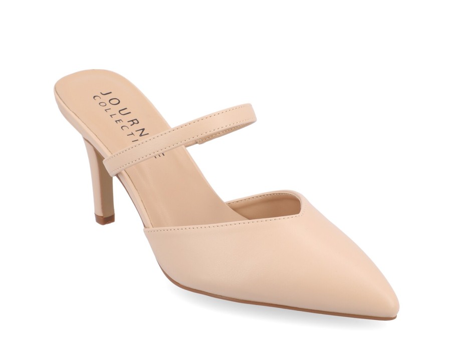 New Journee Collection Yvon Pump Vanilla Beige