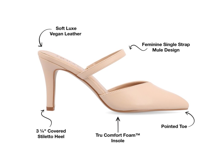 New Journee Collection Yvon Pump Vanilla Beige