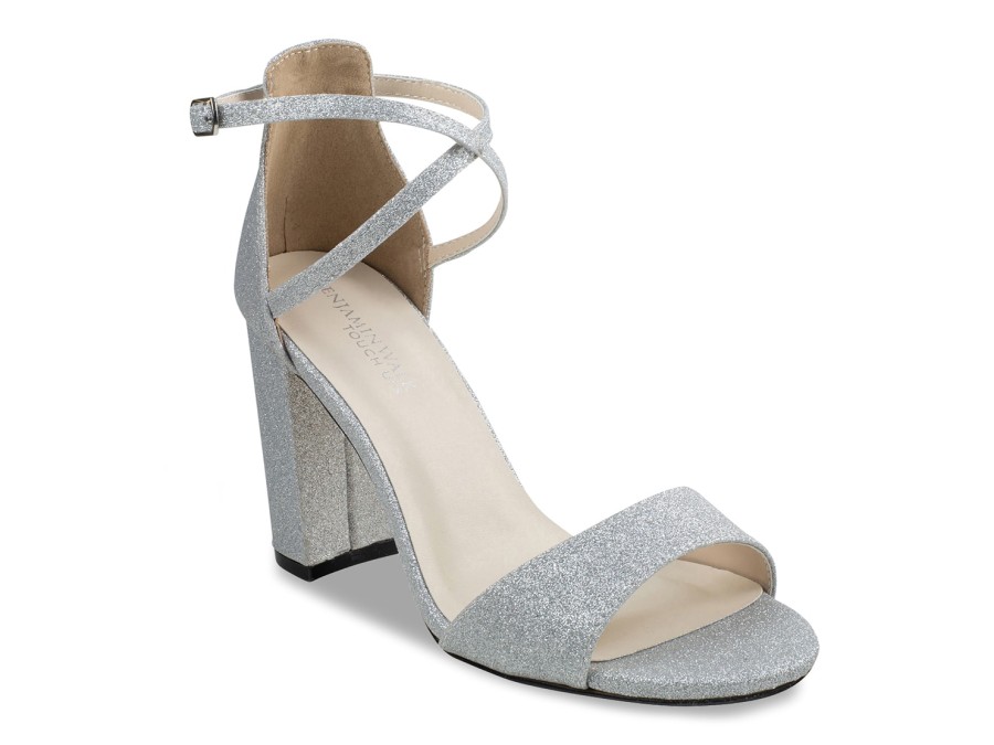 Best Touch Ups by Benjamin Walk Jordy Sandal Silver Metallic