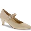 New Ros Hommerson Kiki Mary Jane Pump Beige