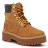 Clearance Timberland Stone Street Combat Boot - Women'S Wheat Beige