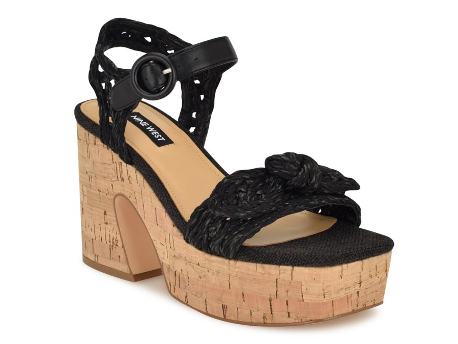 Wholesale Nine West Comiele Platform Sandal Black