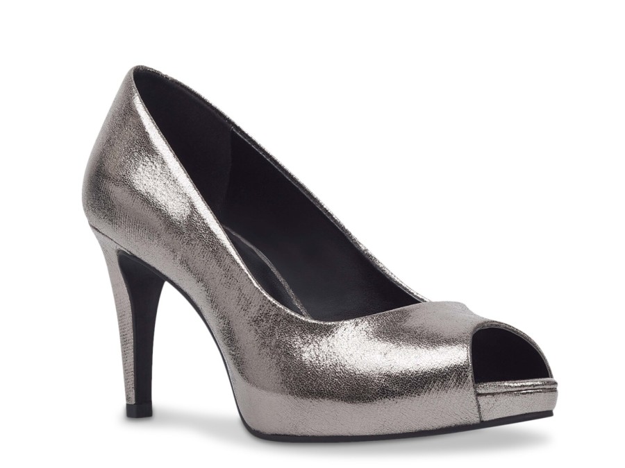 New Bandolino Rainaa Platform Pump Pewter Metallic