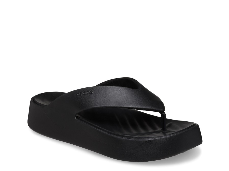 Hot Crocs Getaway Platform Sandal Black