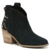 New TOMS Constance Western Boot Black/Multicolor