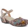 New L'Artiste by Spring Step Leoluv Clog Taupe/Multicolor