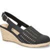 Wholesale Easy Street Taffy Wedge Sandal Black