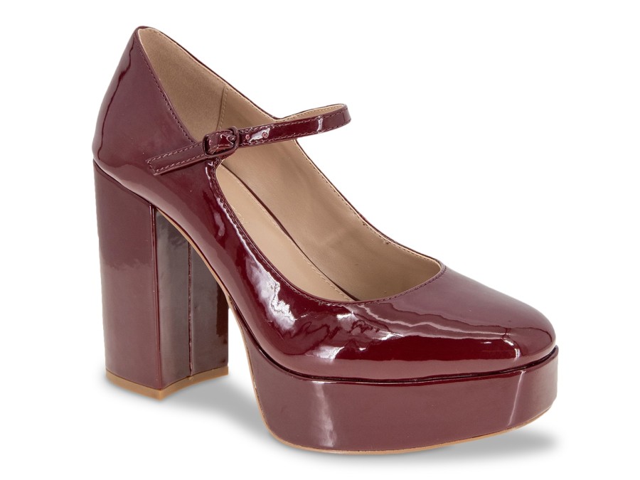 Best BCBGeneration Selica Mary Jane Pump Port Red Patent