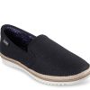 Clearance Skechers Flexpadrille Espadrille Flat Black