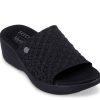 Wholesale Skechers Pier Lite Bamboo Wedge Sandal Black