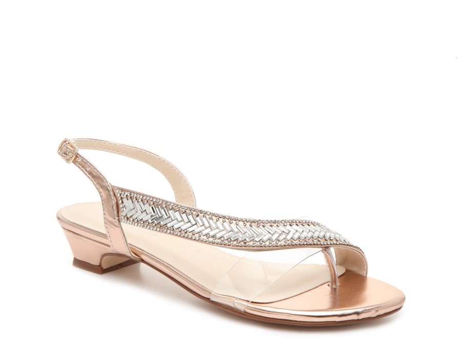 Hot Touch Ups by Benjamin Walk Eleanor Sandal Rose Gold Metallic