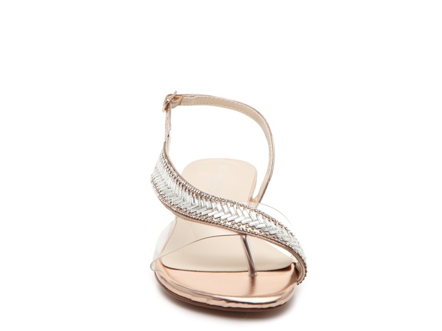 Hot Touch Ups by Benjamin Walk Eleanor Sandal Rose Gold Metallic