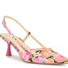 Clearance Nine West Rillas Pump Pink Floral Print