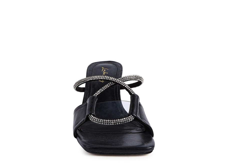 Hot London Rag Fineapple Sandal Black