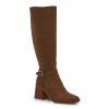 New Vince Camuto Seshlyan Extra Wide Boot Mink Dark Brown Suede