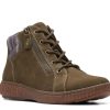 Hot Clarks Caroline Park Boot Olive Green Suede