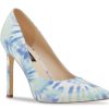 Clearance Nine West Tatiana 2 Pump White/Blue Tie Dye