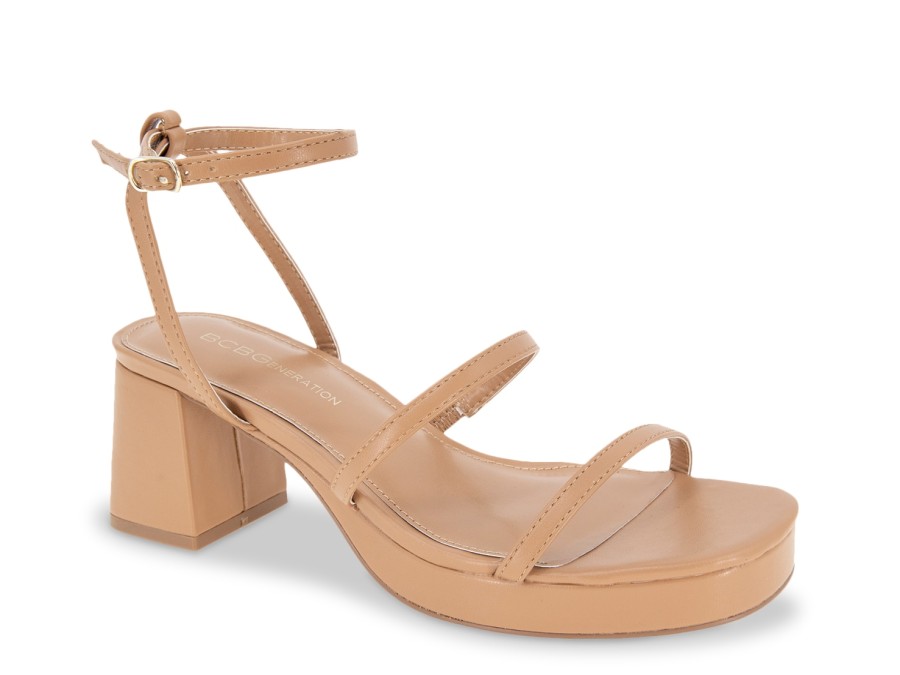 Clearance BCBGeneration Lissena Platform Sandal Tan