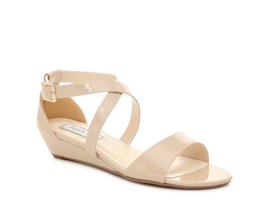 Wholesale Touch Ups by Benjamin Walk Shyla Wedge Sandal Beige