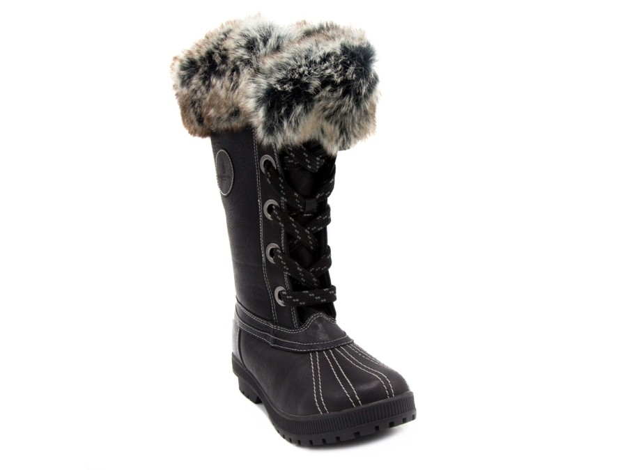 Best London Fog Melton 2 Snow Boot Black